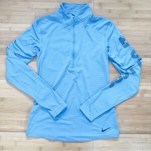 Nike Sky Blue DRI-FIT Running Quarter-Zip